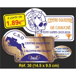 Plaque PVC Réf. 30